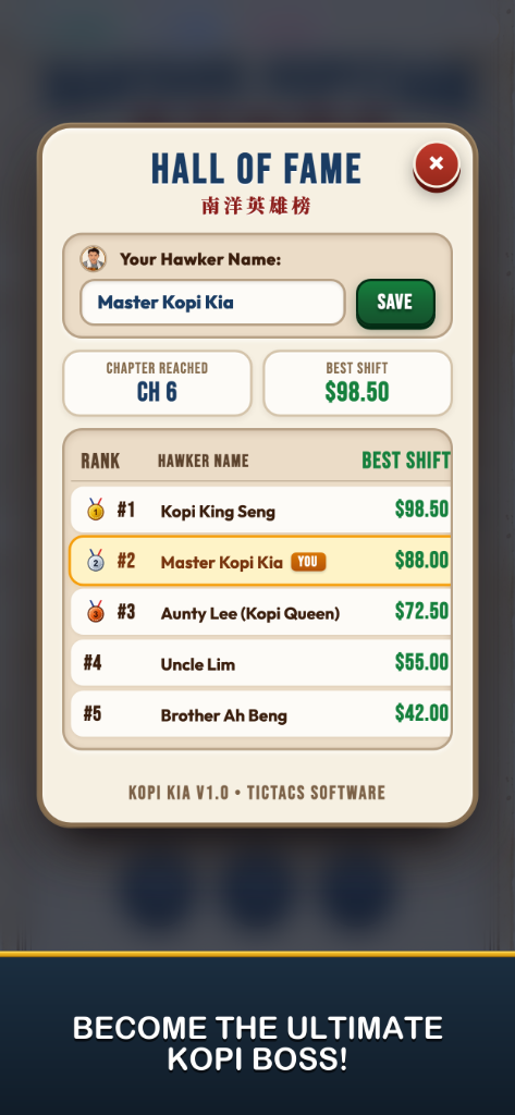 Become the Ultimate Kopi Boss